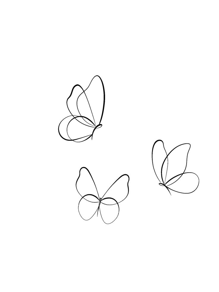 _ 30 Minimalist line art of three butterflies gracefully flying on a white background. Simple and elegant design showcasing nature's beauty. | Sky Rye Design Minimalist line art of three butterflies gracefully flying on a white background. Simple and elegant design showcasing nature's beauty.