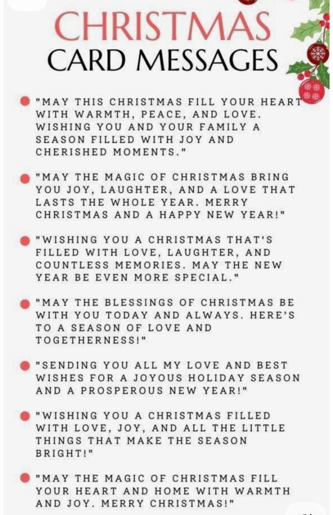 _ 4 Christmas card messages with festive greetings and wishes for a joyful, peaceful holiday season and a prosperous new year. | Sky Rye Design Christmas card messages with festive greetings and wishes for a joyful, peaceful holiday season and a prosperous new year.