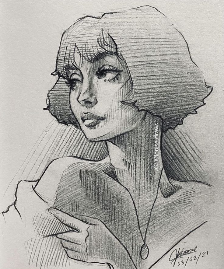 5580c1e7-b256-41c5-bd07-f1f9b505cef5 Pencil sketch of a thoughtful woman with a bob haircut, wearing a necklace. Artistic shading adds depth and emotion to her expression. | Sky Rye Design Pencil sketch of a thoughtful woman with a bob haircut, wearing a necklace. Artistic shading adds depth and emotion to her expression.
