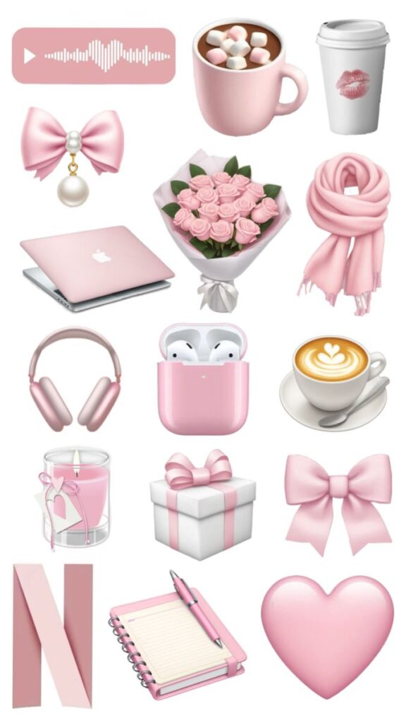 _ 61 Pink-themed items collection: coffee, flowers, gifts, tech, and accessories. Perfect for fashion, lifestyle, and cozy vibes. | Sky Rye Design Pink-themed items collection: coffee, flowers, gifts, tech, and accessories. Perfect for fashion, lifestyle, and cozy vibes. Instagram Stickers
