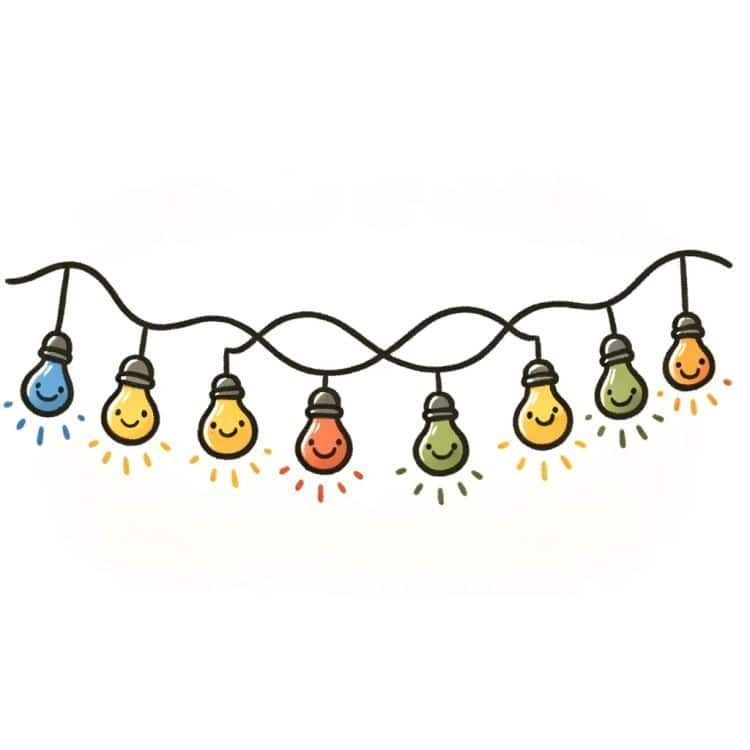 78396ef187c651ffe4d383014bf26479 Colorful string lights with smiling faces in blue, yellow, red, and green, conveying a cheerful and festive atmosphere. | Sky Rye Design Colorful string lights with smiling faces in blue, yellow, red, and green, conveying a cheerful and festive atmosphere.