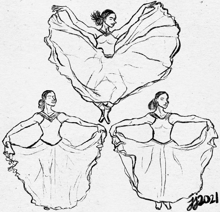 Ballet Studies 🩰 Ink sketch of a graceful dancer in flowing dress, captured in dynamic poses, emphasizing elegance and movement. | Sky Rye Design Ink sketch of a graceful dancer in flowing dress, captured in dynamic poses, emphasizing elegance and movement.