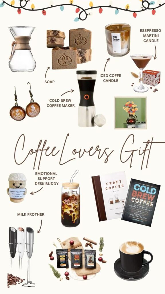 Coffee Lovers Gift Guide Coffee lover's gift guide with brewers, candles, frother, books, and accessories. Perfect for coffee enthusiasts and holiday gifting. | Sky Rye Design Coffee lover's gift guide with brewers, candles, frother, books, and accessories. Perfect for coffee enthusiasts and holiday gifting.