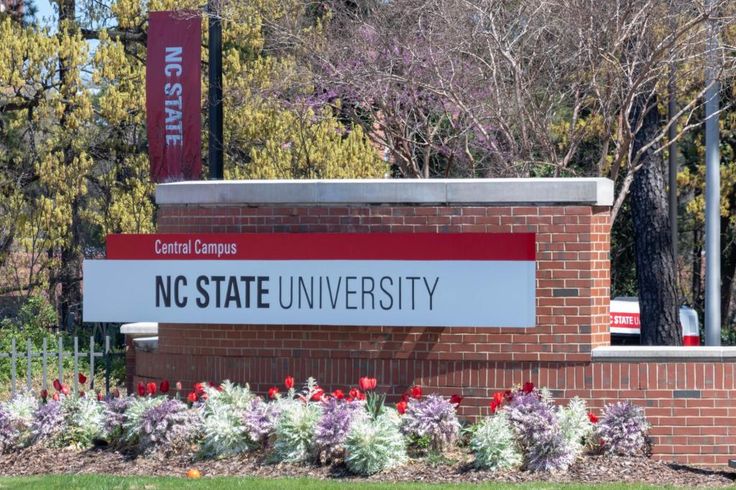 Four North Carolina State students commit suicide during fall semester Entrance sign of NC State University Central Campus with surrounding greenery and spring blooms. | Sky Rye Design Entrance sign of NC State University Central Campus with surrounding greenery and spring blooms.