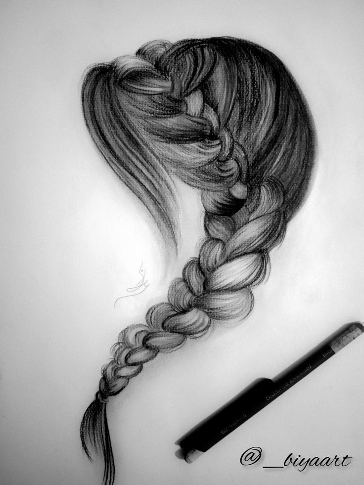 Practice makes you perfect 🫶 Detailed pencil sketch of a braided hairstyle with a shading pencil beside it, by artist @_biyaart. Perfect for art inspiration and techniques. | Sky Rye Design Detailed pencil sketch of a braided hairstyle with a shading pencil beside it, by artist @_biyaart. Perfect for art inspiration and techniques.