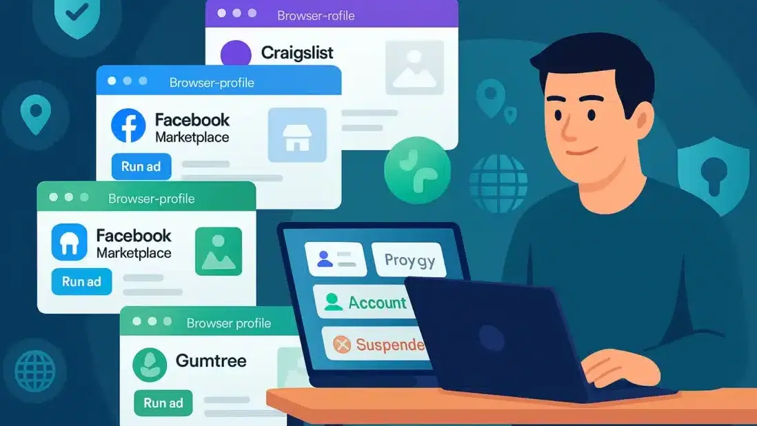 Top-Antidetect-Browsers-for-Classified-Ads-Posting-in-2025-rd5rn86koz8maxj451bqkpl4b6q7hj4fmk9pb8f3sc A person manages multiple browser profiles for Facebook Marketplace, Craigslist, and Gumtree ads using Multilogin software on a laptop. | Sky Rye Design A person manages multiple browser profiles for Facebook Marketplace, Craigslist, and Gumtree ads using Multilogin software on a laptop.