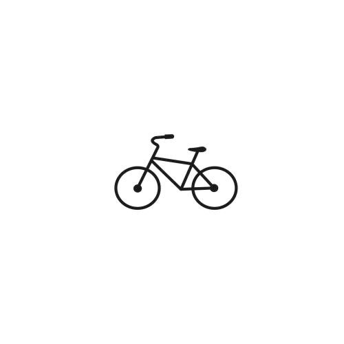bike baby Minimalist black bicycle icon on a white background, symbolizing cycling and eco-friendly transportation. Perfect for bike software or apps. | Sky Rye Design Minimalist black bicycle icon on a white background, symbolizing cycling and eco-friendly transportation. Perfect for bike software or apps.