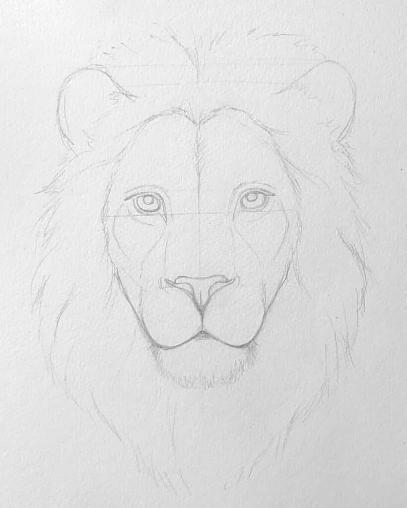 da3bbc8e323a2081be668949a84cfc9d Pencil sketch of a lion's face showing detailed mane and facial features, highlighting artistic drawing skill and wildlife depiction. | Sky Rye Design Pencil sketch of a lion's face showing detailed mane and facial features, highlighting artistic drawing skill and wildlife depiction.