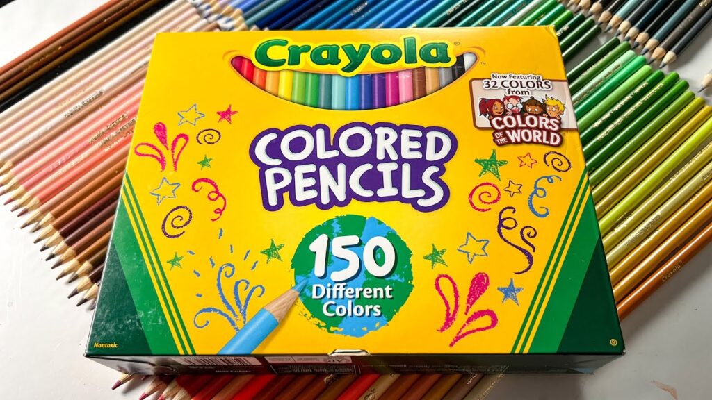 maxresdefault Crayola Colored Pencils Box, featuring 150 vibrant colors with 32 Colors of the World, arranged neatly on a colorful background. | Sky Rye Design Crayola Colored Pencils Box, featuring 150 vibrant colors with 32 Colors of the World, arranged neatly on a colorful background.