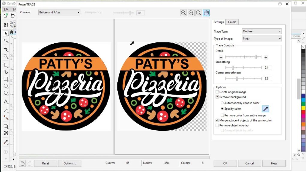 maxresdefault 27 Logo design for Patty’s Pizzeria featuring pizza ingredients, shown in a graphic editing interface with before and after versions. | Sky Rye Design Logo design for Patty’s Pizzeria featuring pizza ingredients, shown in a graphic editing interface with before and after versions.