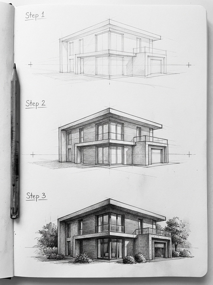 How to Draw in Architecture: Step-by-Step Techniques