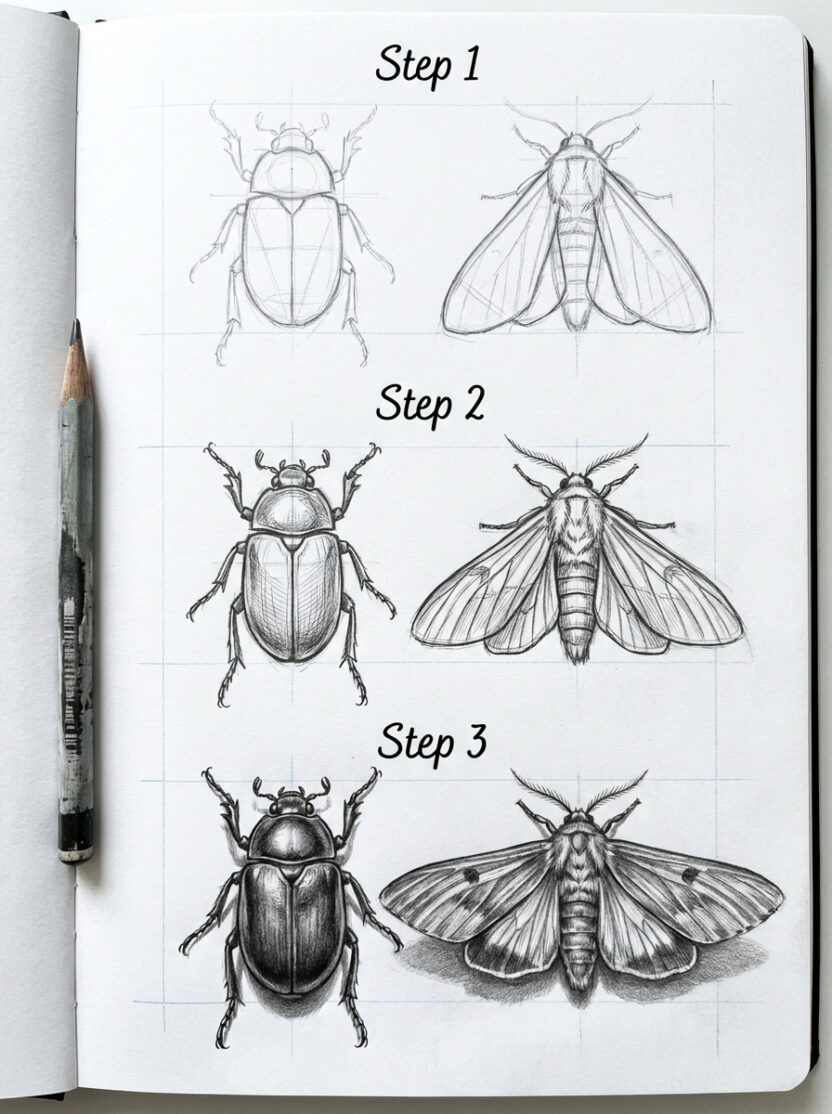 Learn How to Draw Insects: Fun & Simple Steps
