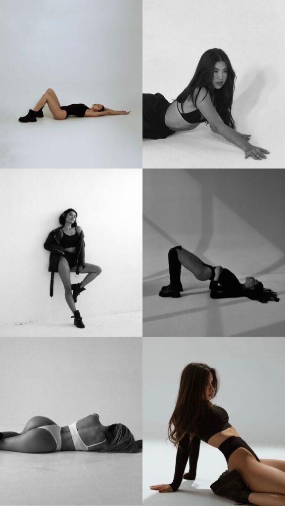 _ - 2026-01-10T225204287 Collage of women posing confidently in stylish outfits and boots, showcasing fashion and body positivity in high-contrast lighting. | Sky Rye Design Collage of women posing confidently in stylish outfits and boots, showcasing fashion and body positivity in high-contrast lighting.