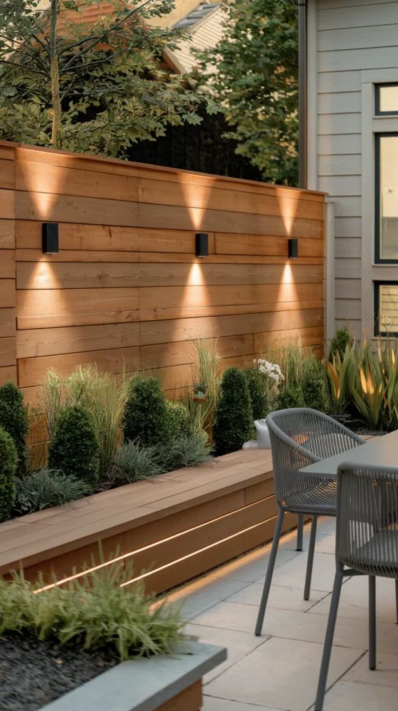 Like both the fence and the lighting_ | Sky Rye Design