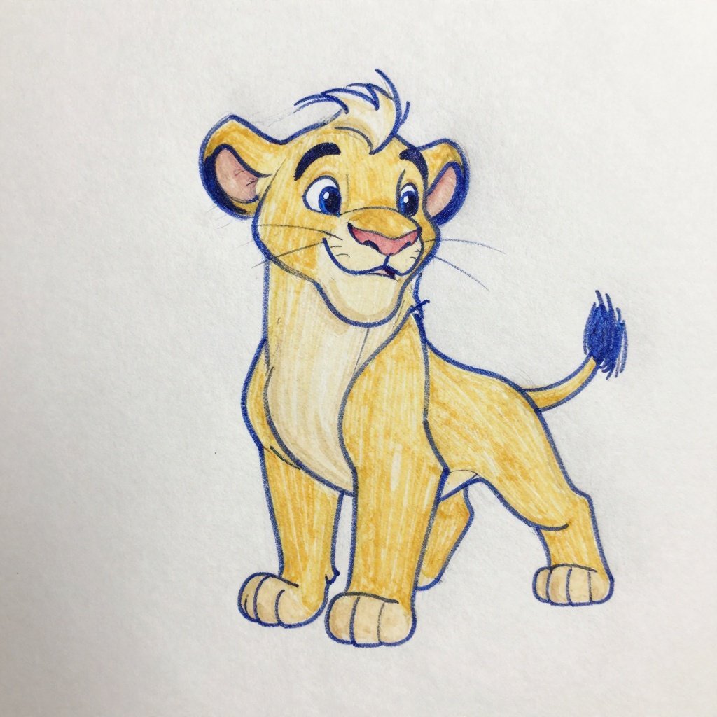 simba lion king How to Draw Simba from The Lion King