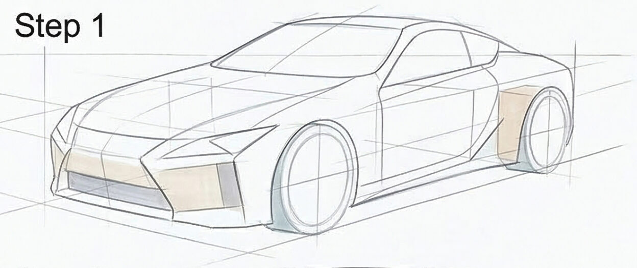 How to Draw Lexus Cars: 10 Sketches + Reference Pack