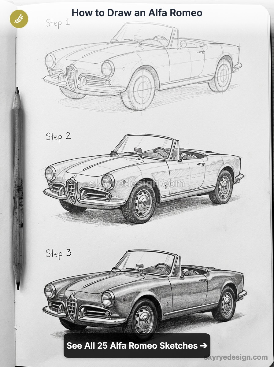 How to Draw Alfa Romeo: 10 Legendary Cars