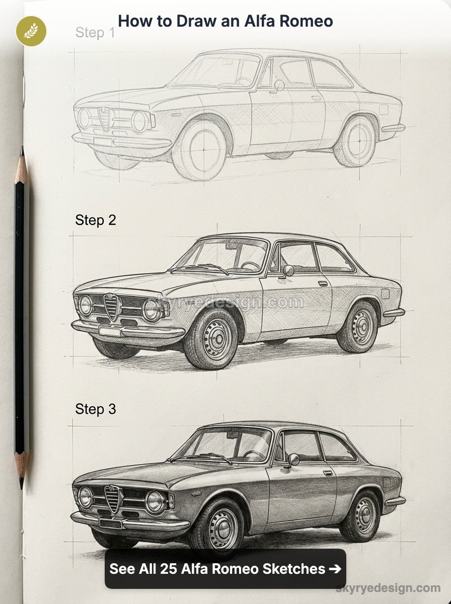 How to Draw Alfa Romeo: 10 Legendary Cars