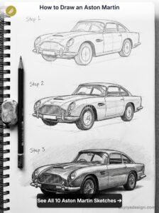 How To Draw An Aston Martin 10 Models Step By Step