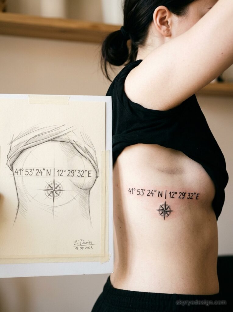 coordinates tattoo