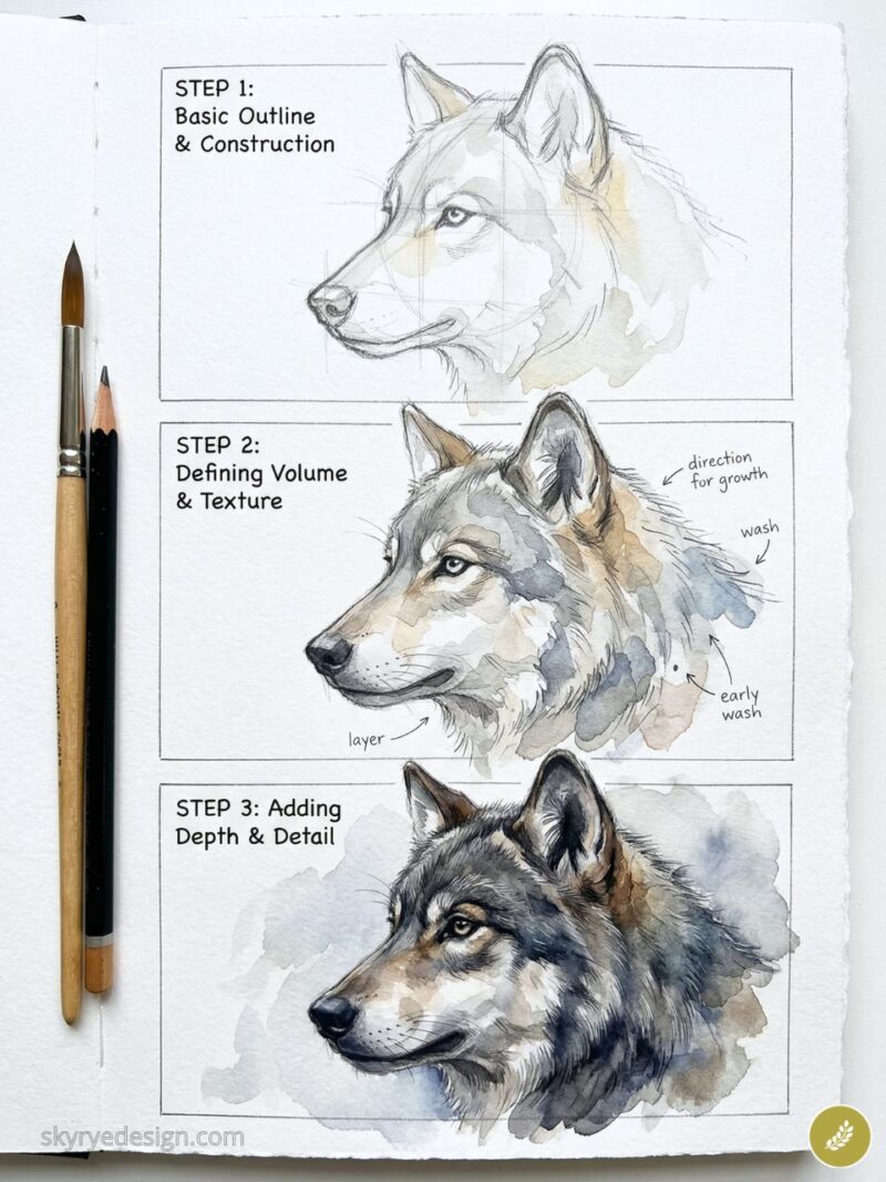 Wolf Drawing Guid Wolf Drawing: Mastering the Art of Capturing Canine Majesty