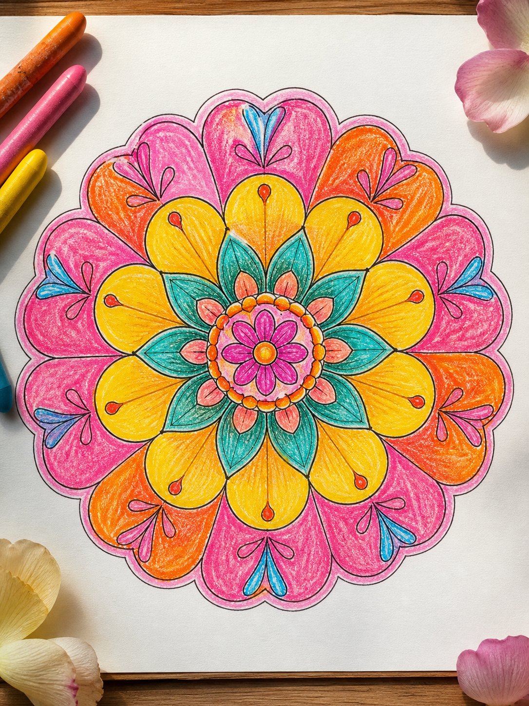 10 Kids Flower Mandala 10. Kids Flower Mandala mandala design on paper | Sky Rye Design 10. Kids Flower Mandala mandala design on paper