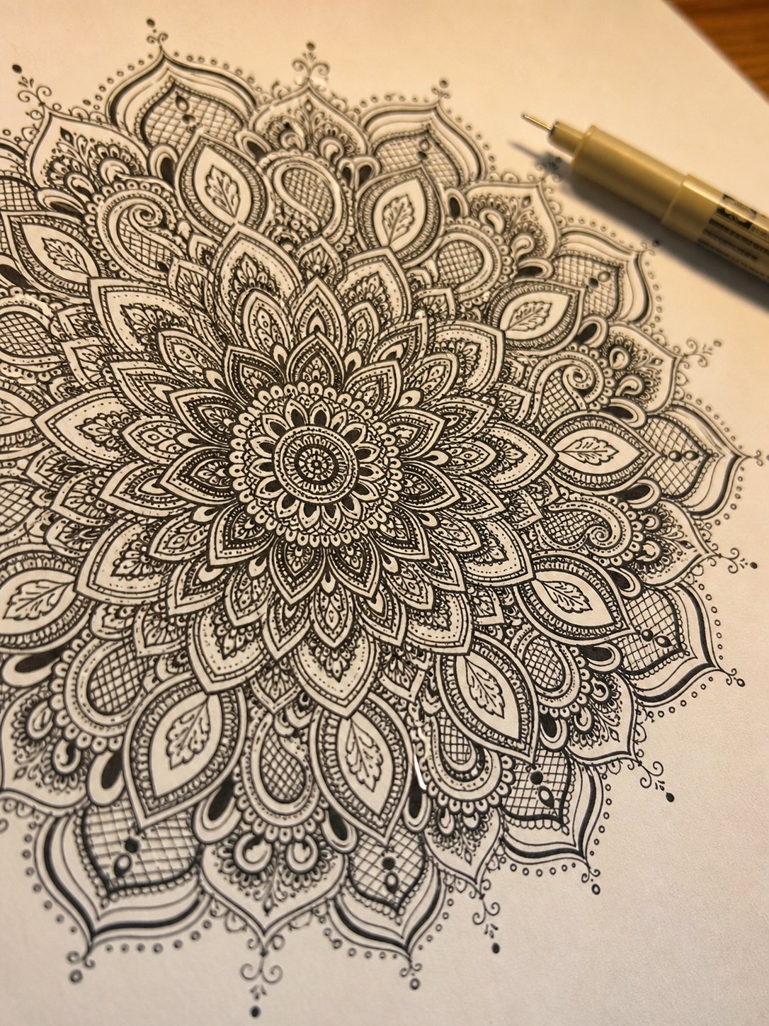 11 Mehndi-Inspired Mandala 11. Mehndi-Inspired Mandala mandala design on paper | Sky Rye Design 11. Mehndi-Inspired Mandala mandala design on paper