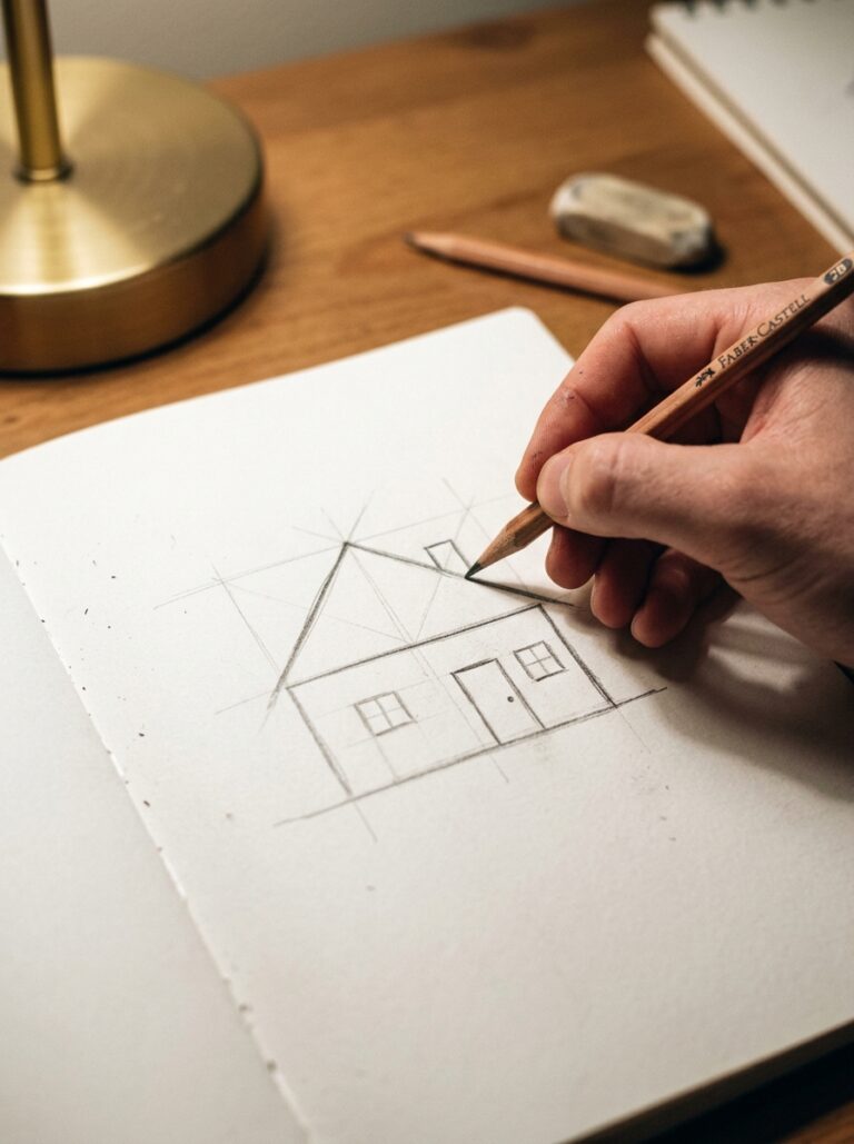 How to Draw a Simple House: Step-by-Step for Beginners