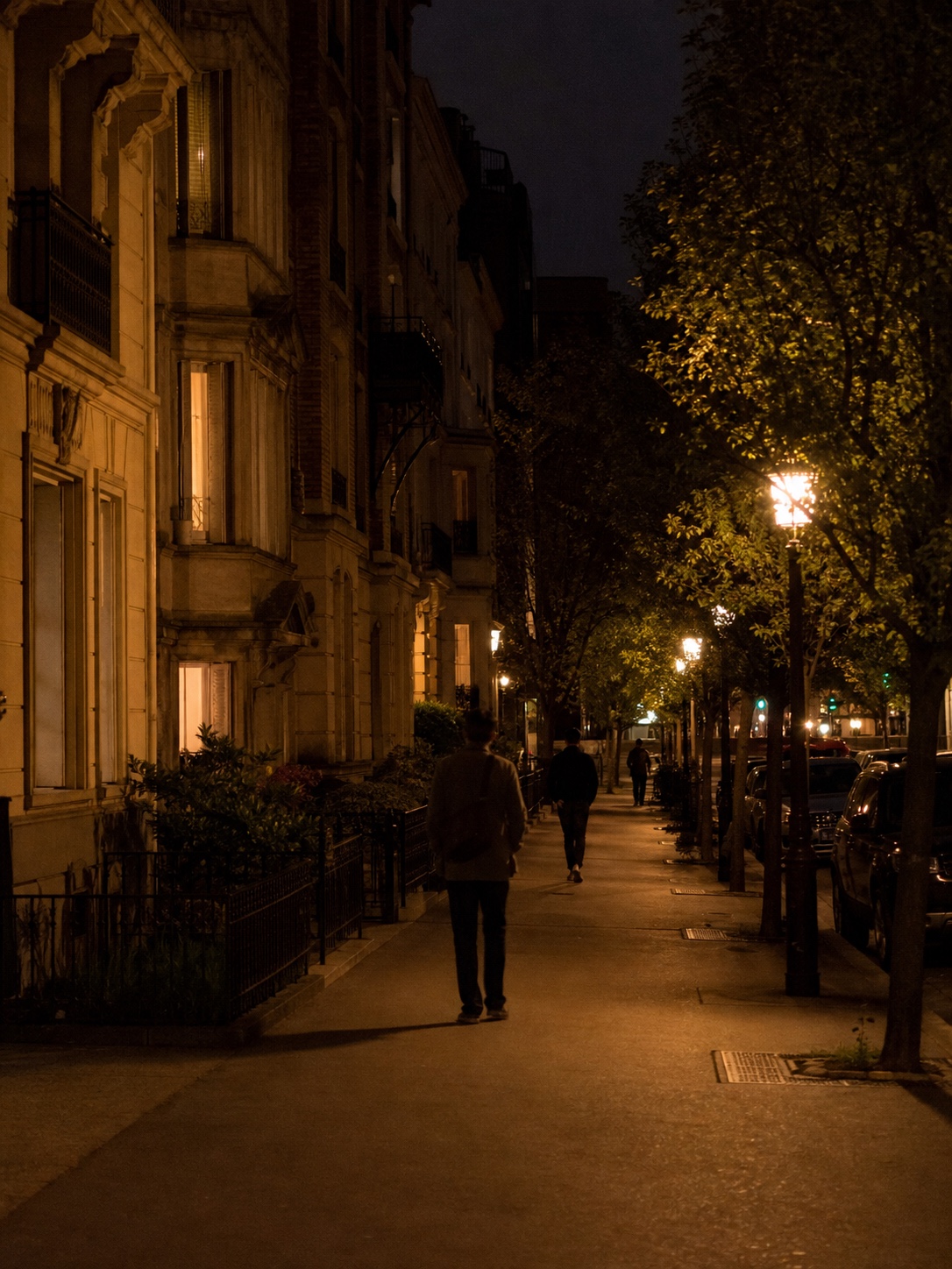 CPTED residential street lighting A safe residential street at night with warm distributed pole lighting and pedestrians walking at human scale. | Sky Rye Design A safe residential street at night with warm distributed pole lighting and pedestrians walking at human scale.