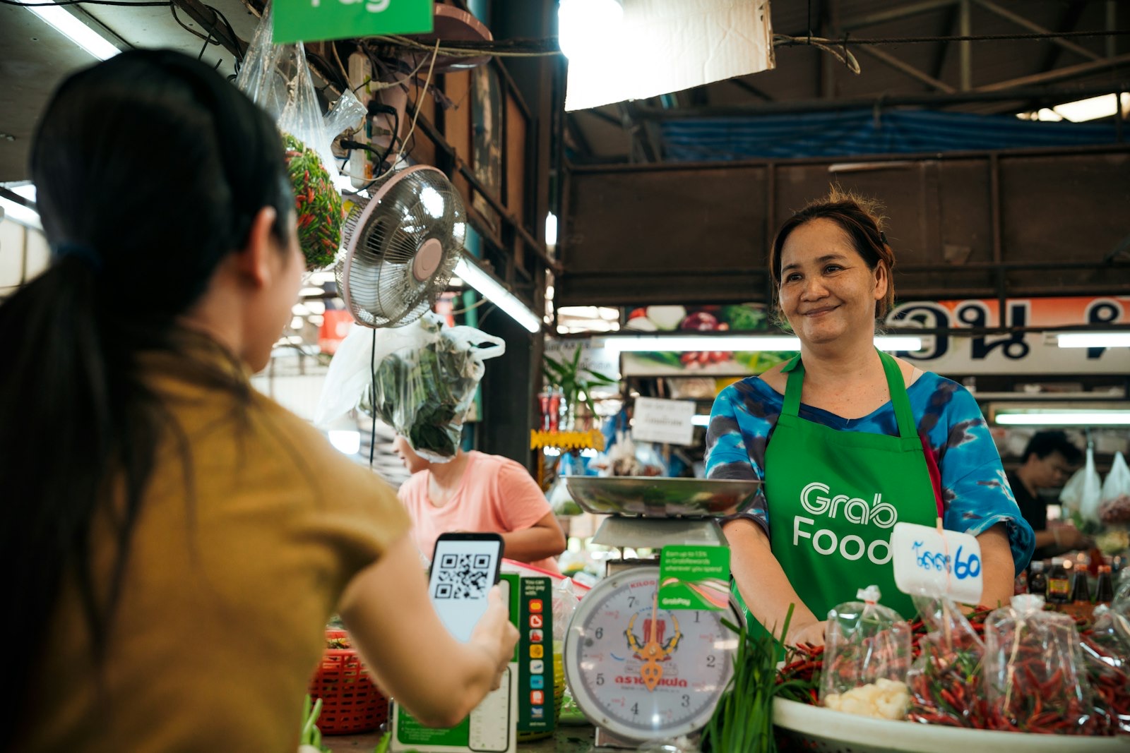 A traveler experiencing a local market in a foreign country