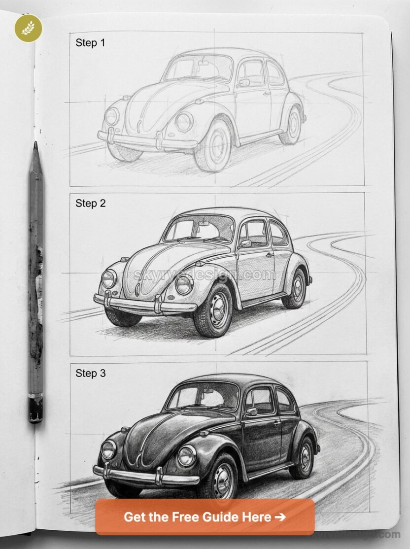 VW Beetle Drawing: Easy Volkswagen Sketch Guide 2026