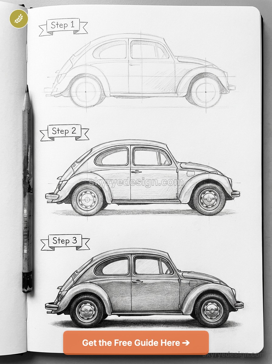 VW Beetle Drawing: Easy Volkswagen Sketch Guide 2026