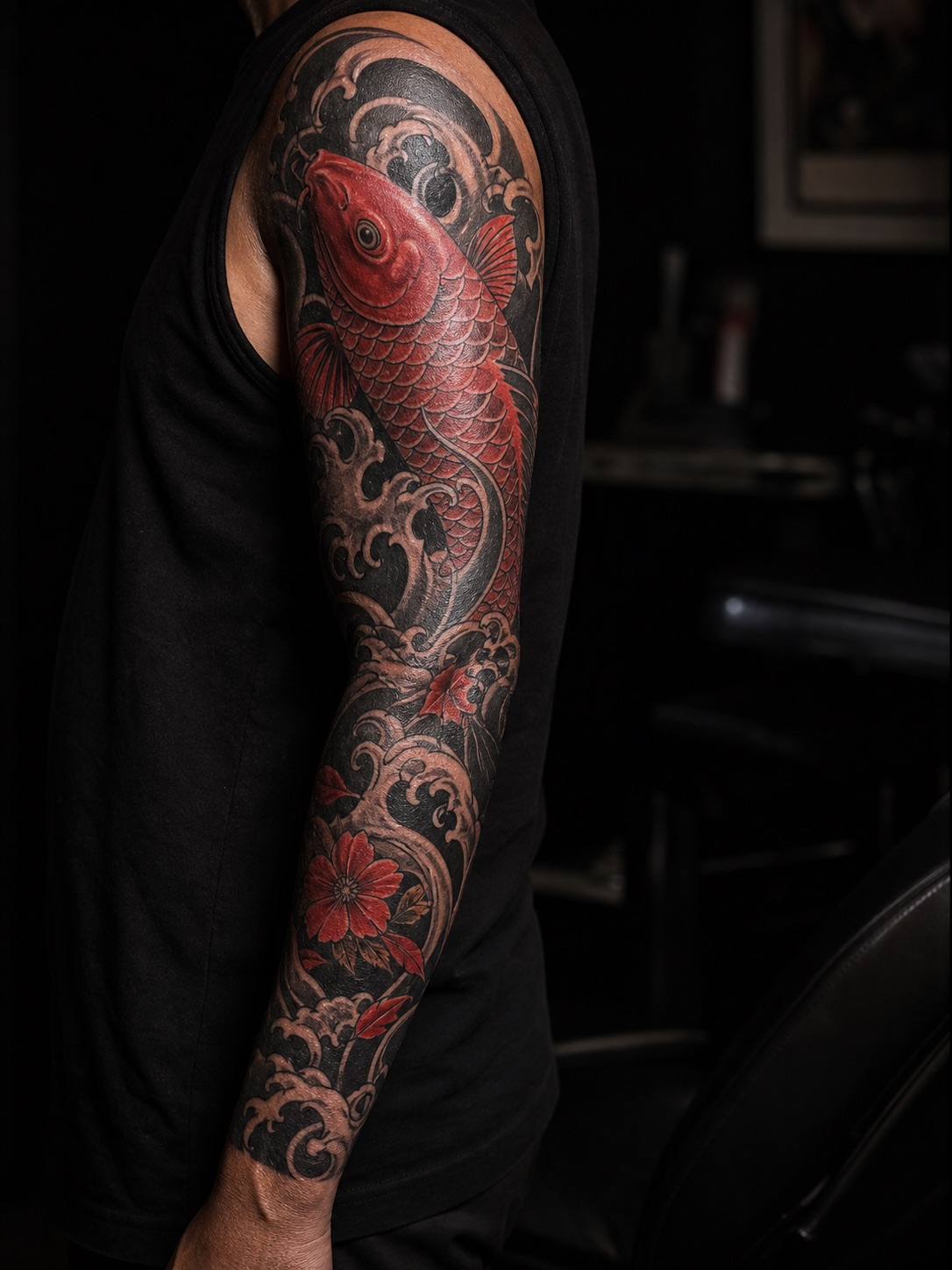 japanese style cover ups: depth that hides everything cover up tattoo design
