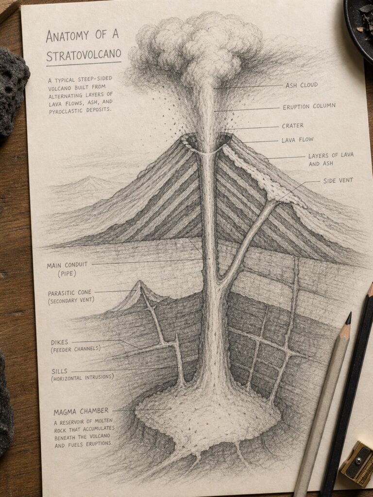 Volcano Drawing Science Rocks How to Draw a Volcano: Easy Steps + Pro Shading Tips