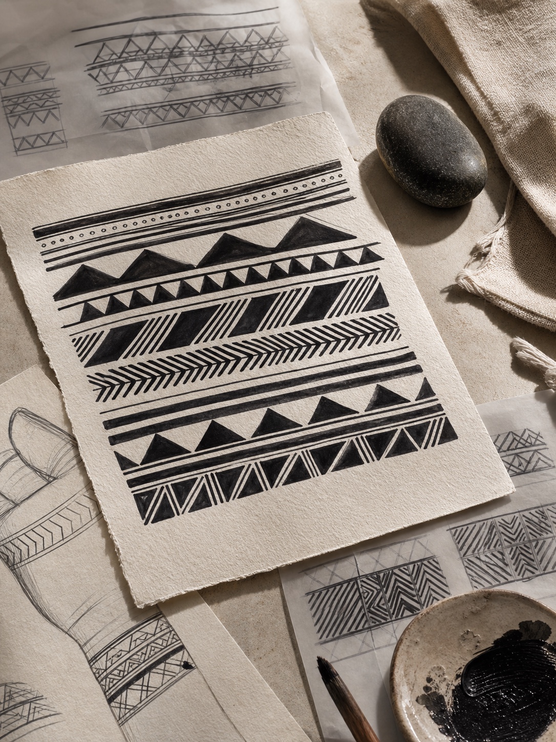 Easy tattoo ideas - Tribal and Cultural Designs Easy tattoo idea image for tribal and cultural designs, showing simple tattoo design sketches in a clean beginner-friendly style. | Sky Rye Design Easy tattoo idea image for tribal and cultural designs, showing simple tattoo design sketches in a clean beginner-friendly style.