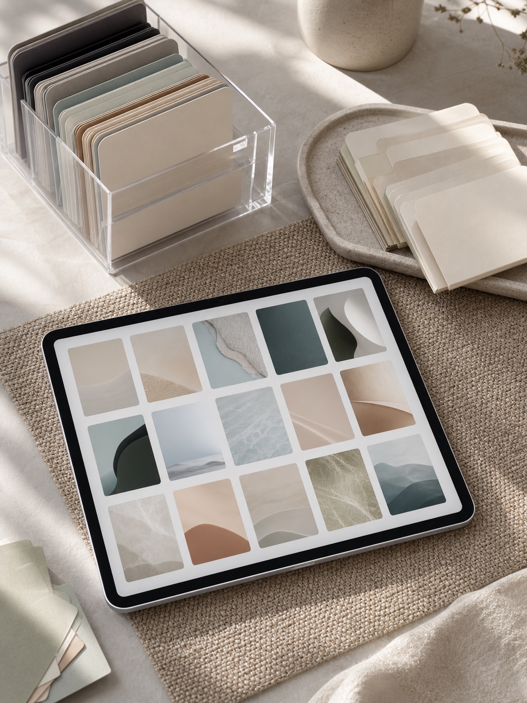 iPad wallpaper aesthetic cover - Organizing Your Wallpaper Collection Aesthetic iPad wallpaper cover for organizing your wallpaper collection, with a clean modern composition and no text. | Sky Rye Design Aesthetic iPad wallpaper cover for organizing your wallpaper collection, with a clean modern composition and no text.