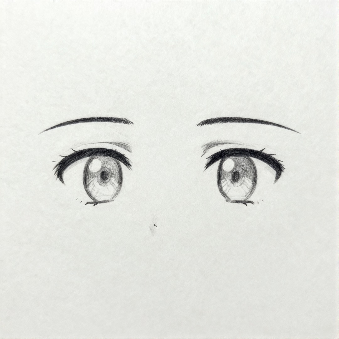 Simple anime boy eye reference with minimal lashes and clean brow shapes Simple anime boy eye reference drawing with minimal lashes and clean brow shapes | Sky Rye Design Simple anime boy eye reference drawing with minimal lashes and clean brow shapes