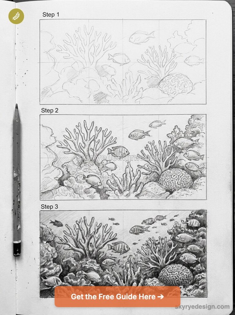 Coral Reef Drawing: 6 Types, Depth & Color Guide
