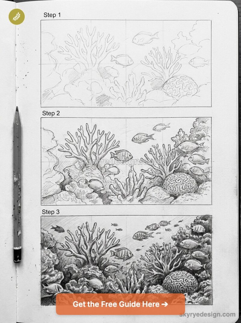 Coral Reef Drawing: 6 Types, Depth & Color Guide