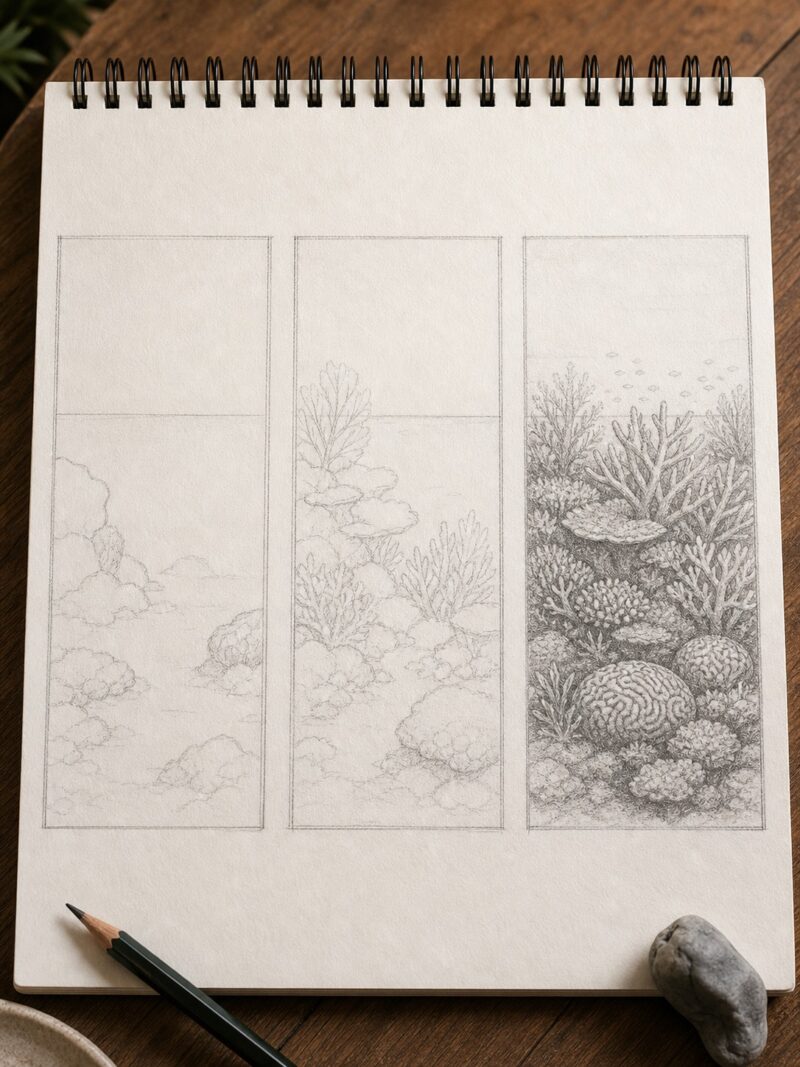 Coral Reef Drawing: 6 Types, Depth & Color Guide