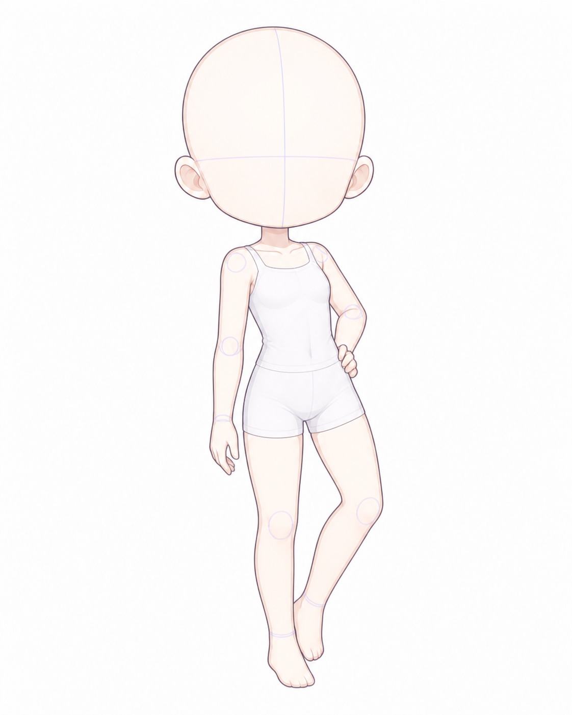 Gacha art base - relaxed leaning relaxed leaning gacha art base for casual characters | Sky Rye Design relaxed leaning gacha art base for casual characters