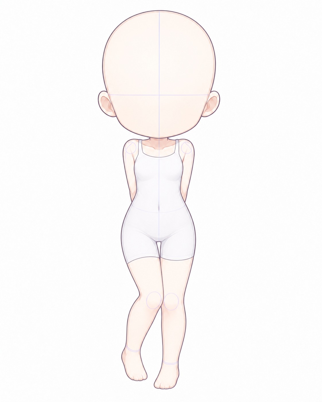 Gacha art base - bashful hands back bashful gacha base pose with hands behind back | Sky Rye Design bashful gacha base pose with hands behind back