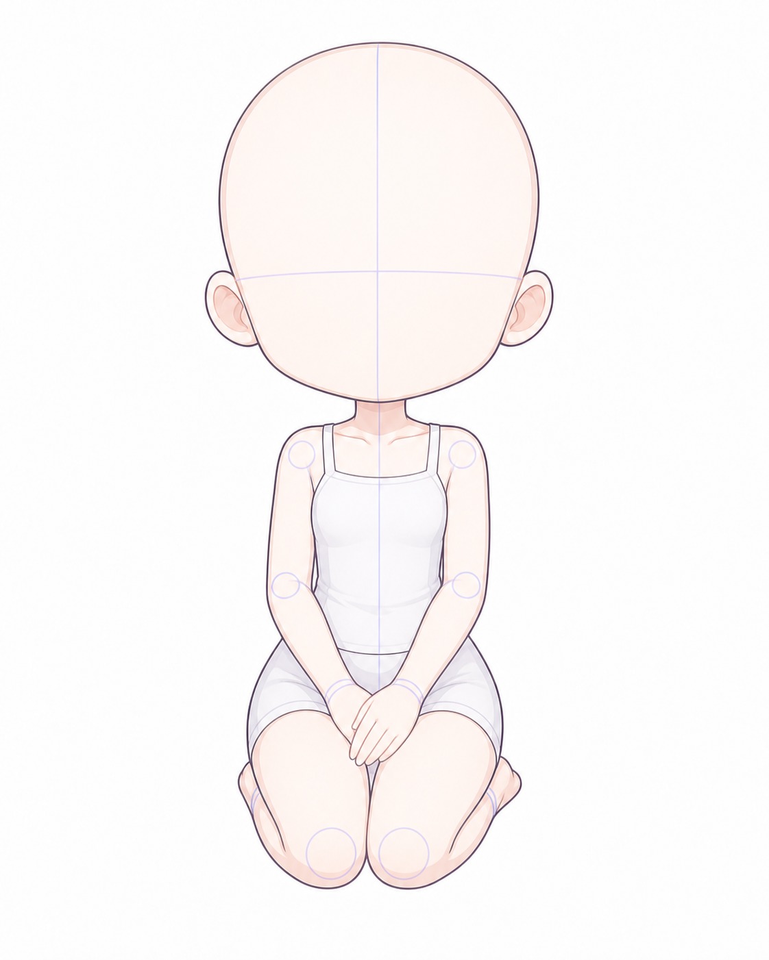 Gacha art base - sitting on heels sitting-on-heels gacha base reference for calm poses | Sky Rye Design sitting-on-heels gacha base reference for calm poses