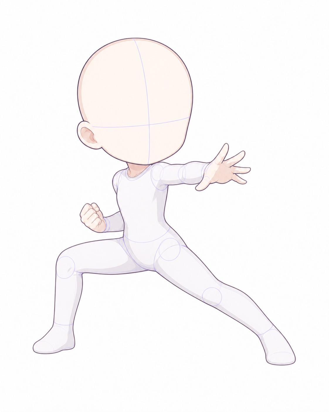 Gacha art base - side lunge side lunge gacha art base for dramatic action poses | Sky Rye Design side lunge gacha art base for dramatic action poses