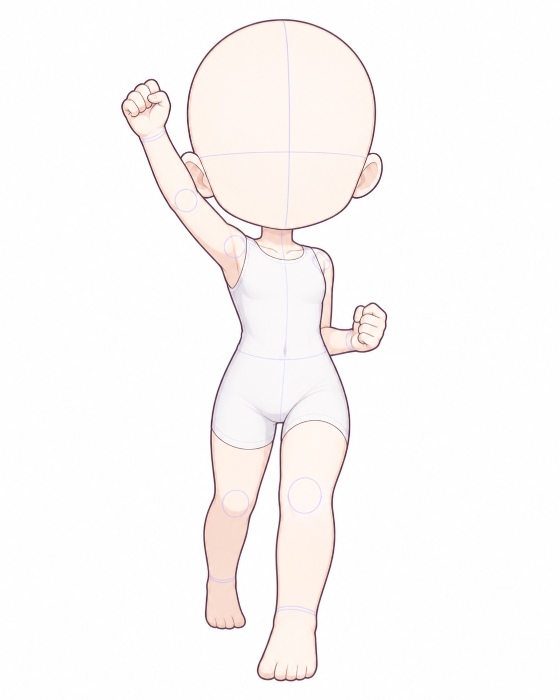 Gacha art base - victory fist victory pose gacha art base with raised fist | Sky Rye Design victory pose gacha art base with raised fist