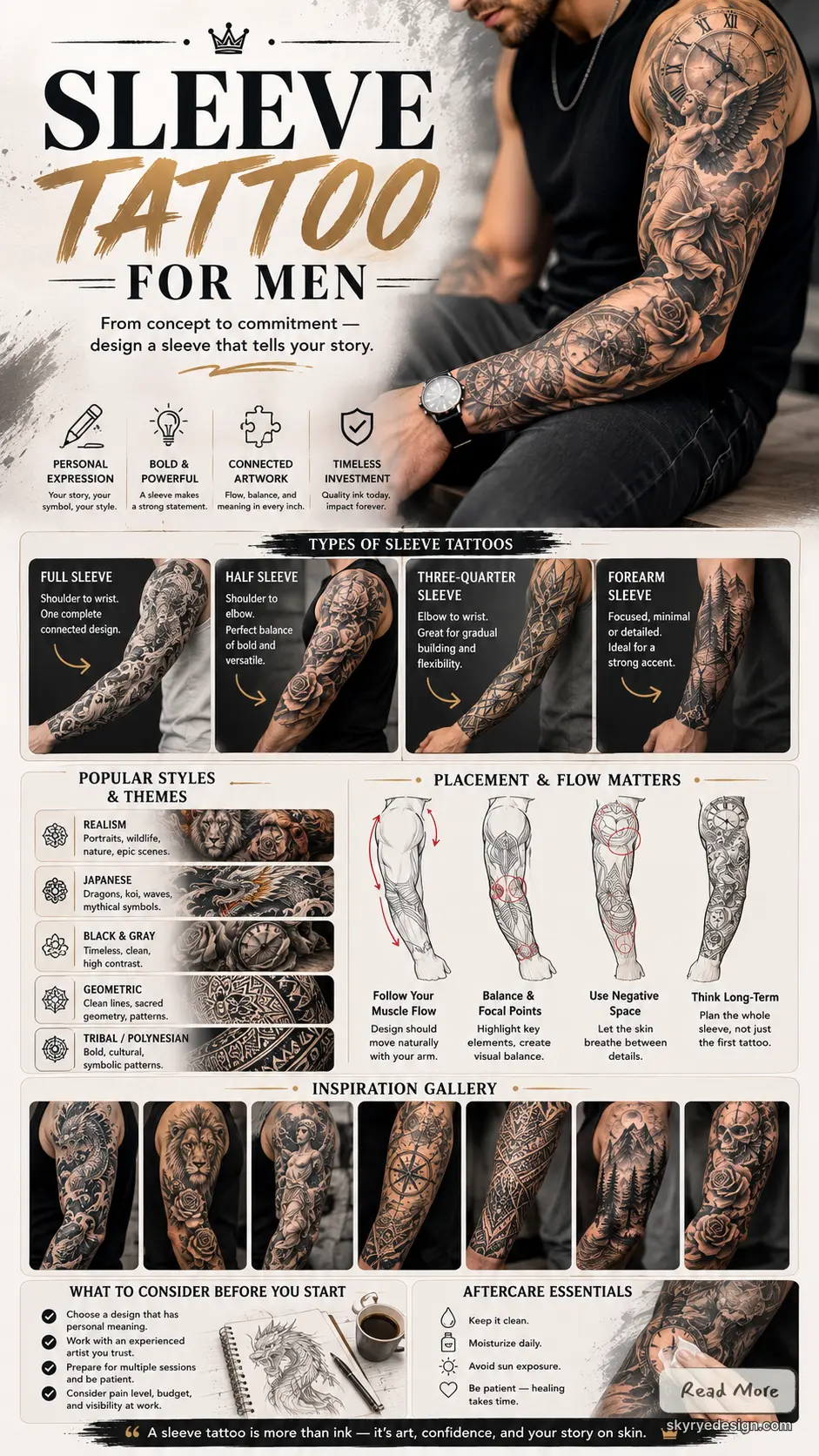 287db610-a21b-40dc-afd3-77b55c224d53 Infographic: sleeve tattoo ideas for men — full, half, 3/4, forearm styles; themes, placement tips, inspiration. | Sky Rye Design Infographic: sleeve tattoo ideas for men — full, half, 3/4, forearm styles; themes, placement tips, inspiration.
