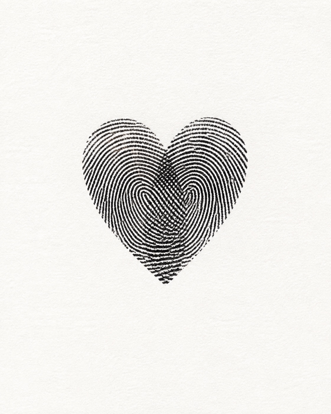 Fingerprint Heart tattoo idea for men