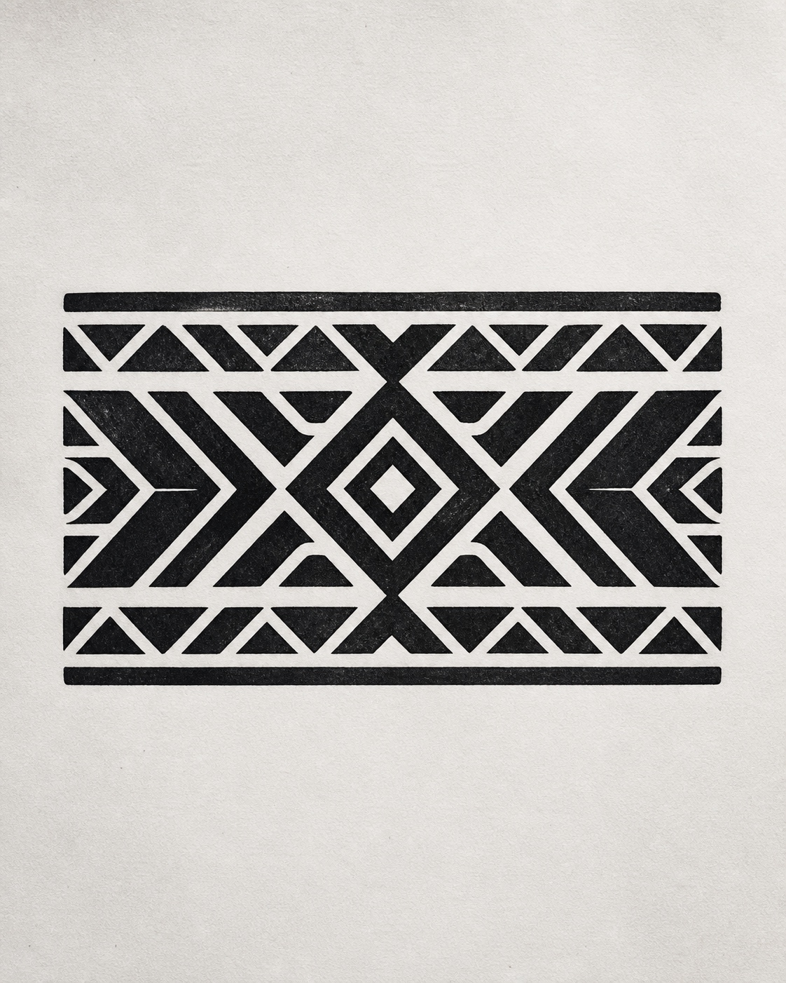Simple Blackwork Band tattoo idea for men