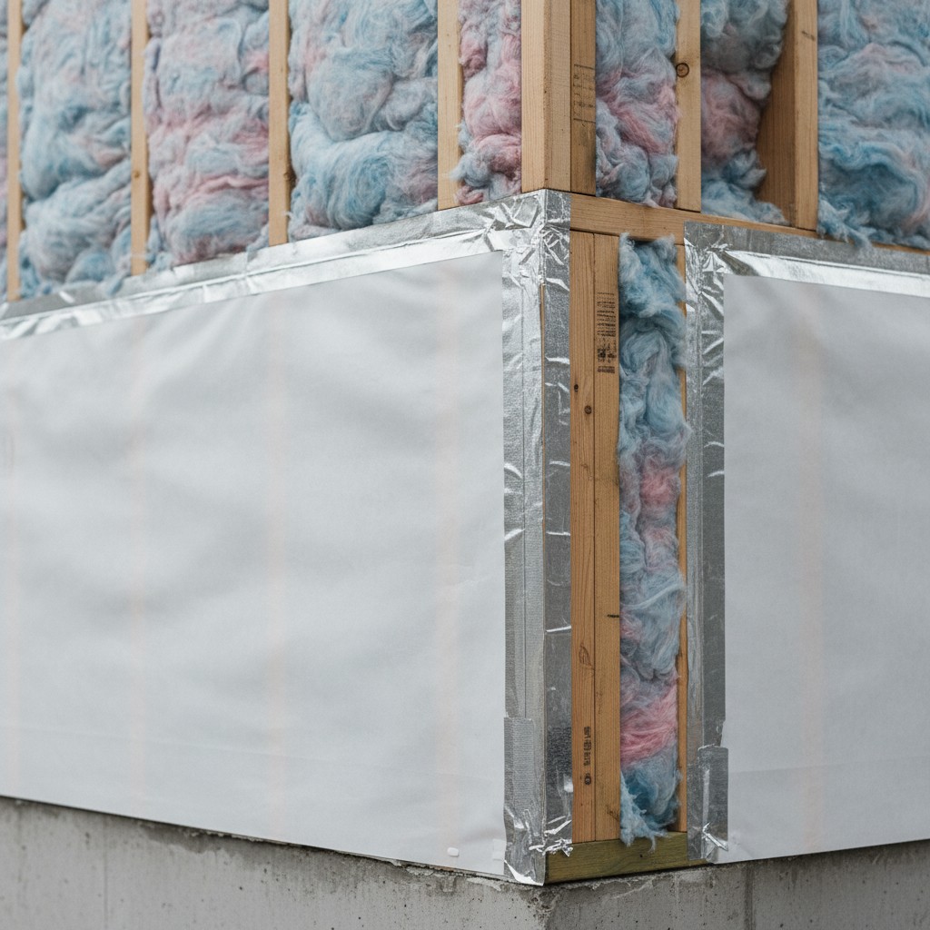Envelope Insulation Vapor Barrier Detail Building envelope insulation and vapor barrier detail for hot climate home | Sky Rye Design Building envelope insulation and vapor barrier detail for hot climate home