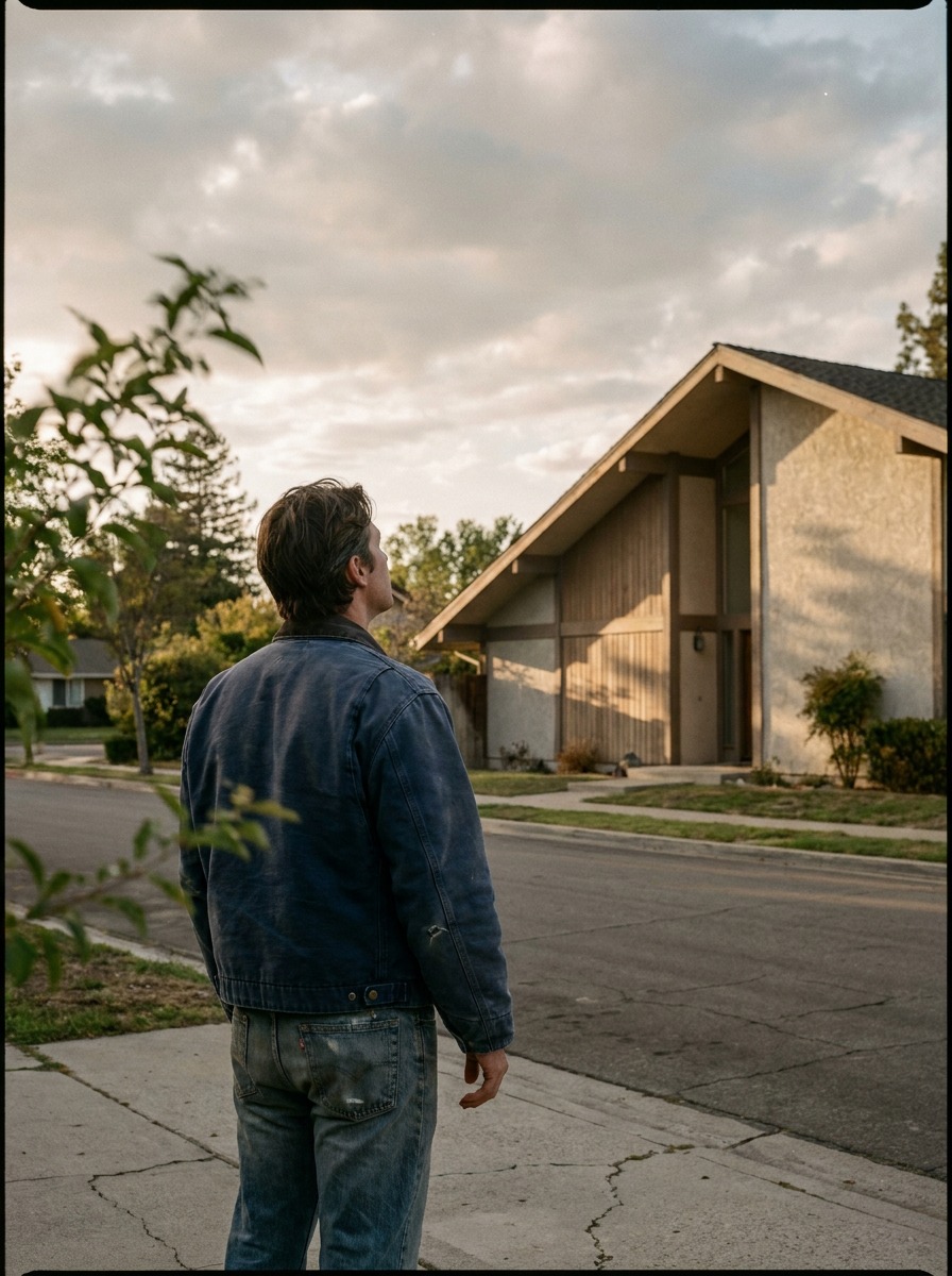 Homeowner studying roofline before planning a home addition Homeowner standing across the street and studying a house roofline before planning an addition. | Sky Rye Design Homeowner standing across the street and studying a house roofline before planning an addition.